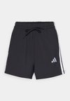 ESSENTIALS 3-STRIPES - Športne kratke hlače - black/white
