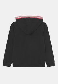 Guess JUNIOR HOODED ACTIVE - Felpa con zip - jet black
