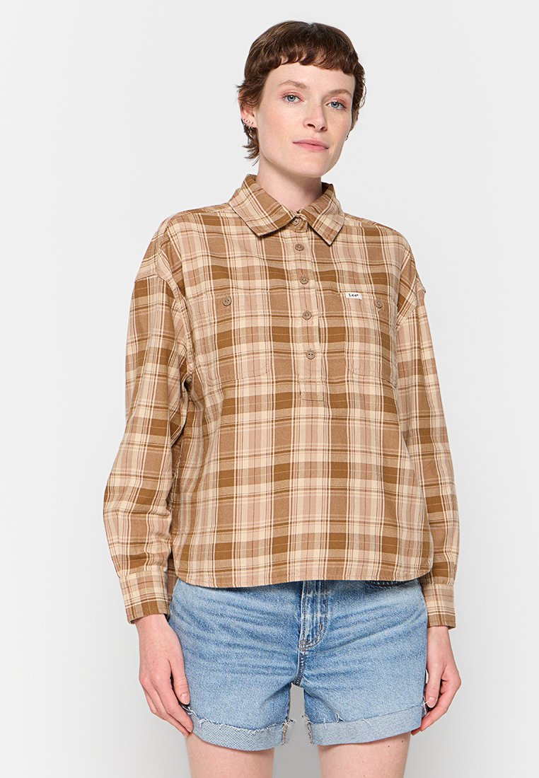 Lee Overhemdblouse lichtbruin