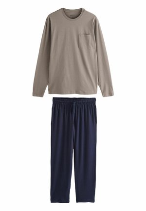 SET REGULAR FT - Pidžaamakomplekt - brown navy blue