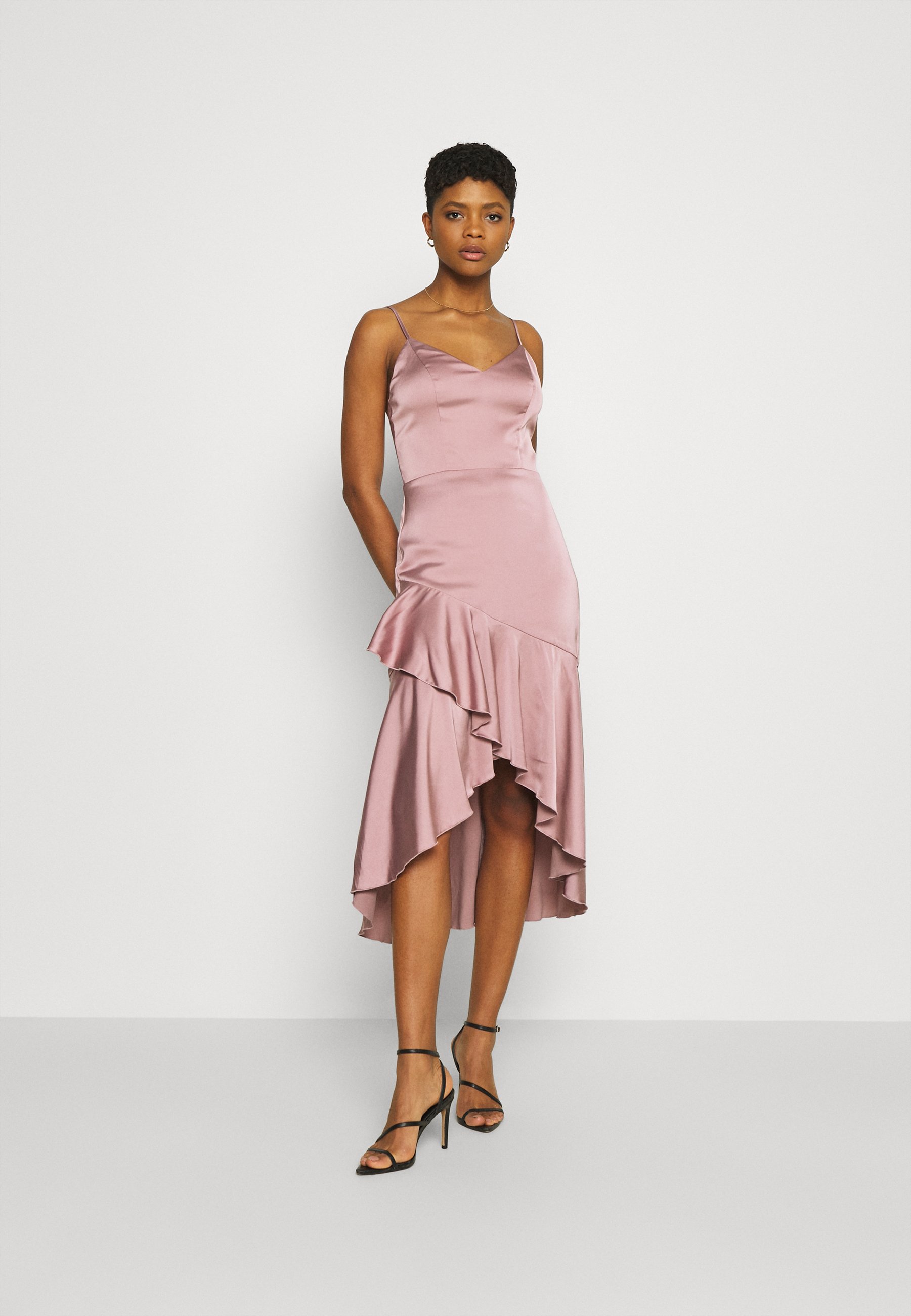 Nly by Nelly SUCH A FLOUNCE MIDI DRESS 