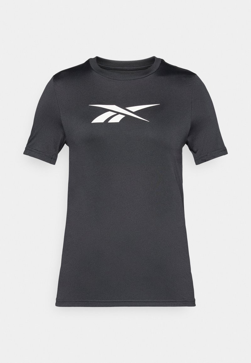 Reebok T-shirt print zwart