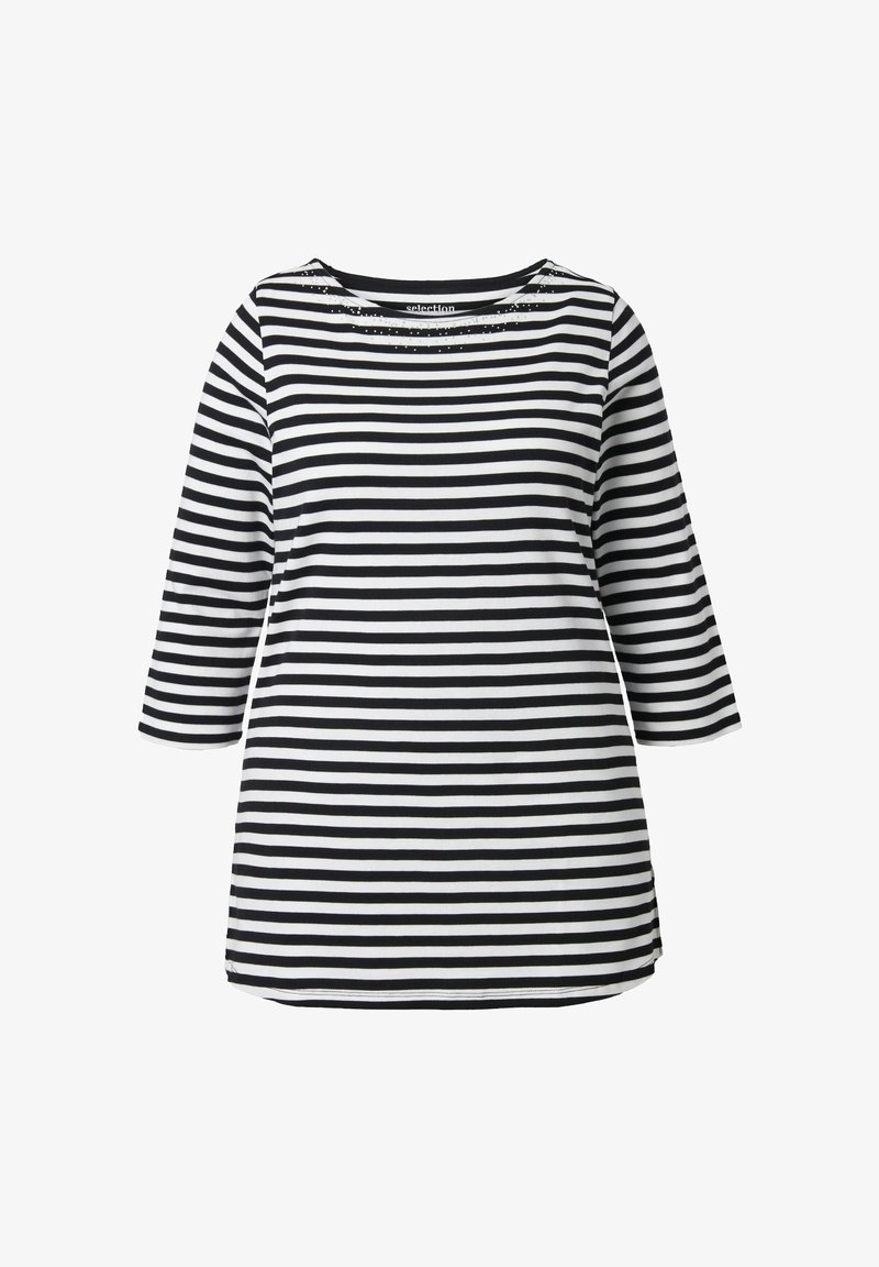 Ulla Popken Maglia del pigiama - schwarz/nero Ulla Popken Maglia del pigiama - schwarz/nero