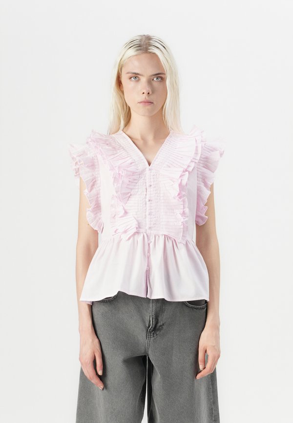 YASRUNA RUFFLE - Bluse - cherry blossom