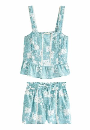 TEXTURED CAMI - REGULAR FIT - Pizsamák - green patchwork print