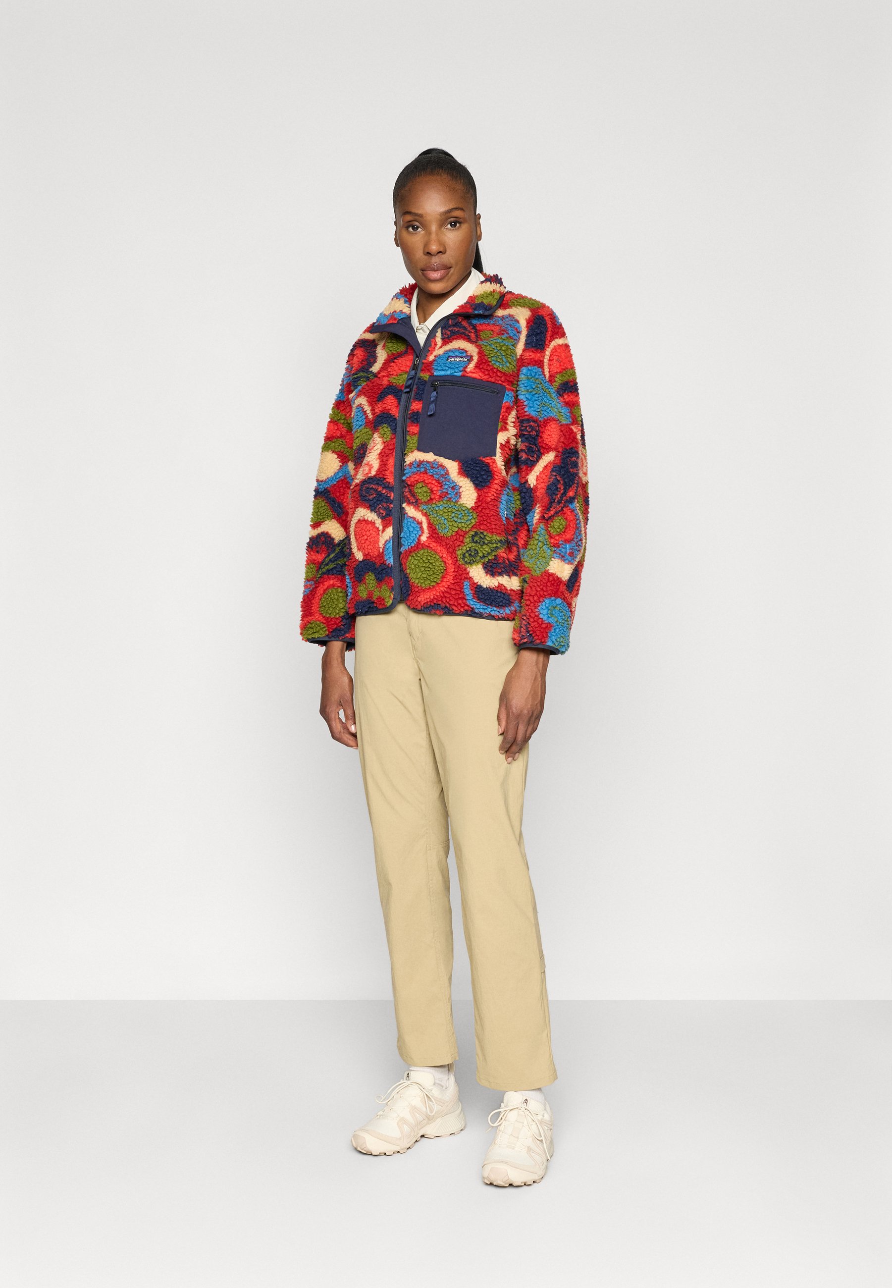 Patagonia CLASSIC RETRO-X - Fleece jacket - river/amanita red/red