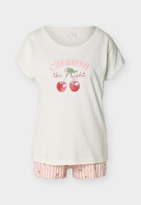 Sélectionné, ecru/rose