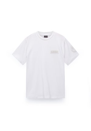 Napapijri, AMUNDSEN - T-shirt con stampa - white heron
