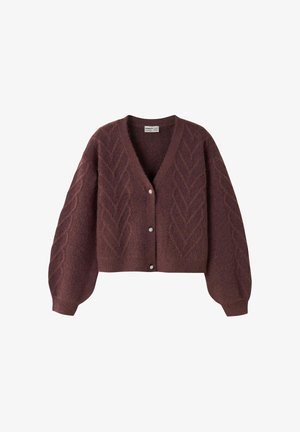 Name it, CARDIGAN KNITTED - Cardigan - wild ginger
