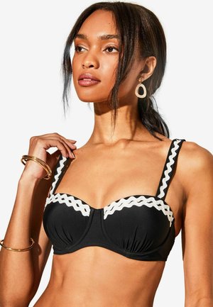 Bikini augšdaļa - black ric rac