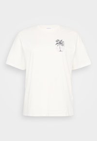 Nyomott mintás póló - egret
