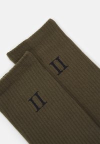 Les Deux WILLIAM SOCKS 2 PACK - Meias - olive night/black
