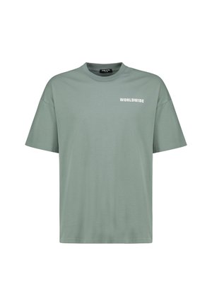 Print T-shirt - middle-green