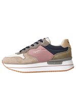 Pepe Jeans Rusper Glam W Sneaker Donna – Tomaia In Pelle Scamosciata, Intersuola Con Glitter, Suola Gomma