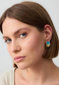 Jimmy Key DETAILED ROUND FIGURED - Orecchini - turquoise