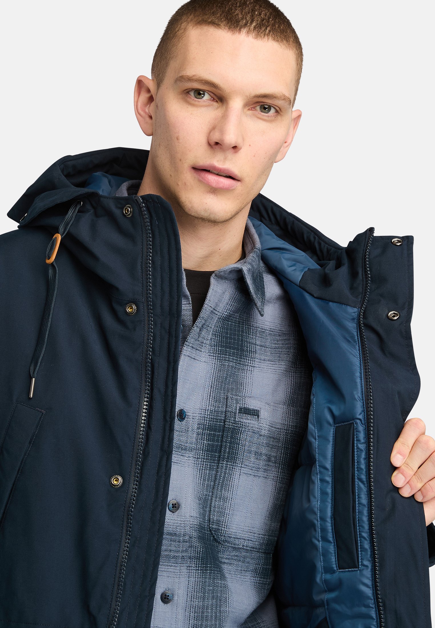 Timberland WATER RESISTANT FISHTAIL - Parka - dark sapphire/dark