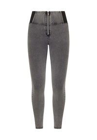 Non selezionato, light grey jeans black seams
