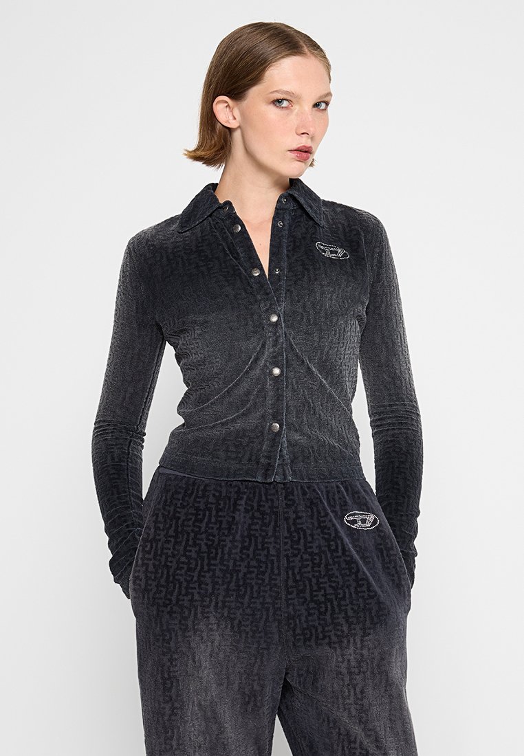 Diesel Overhemdblouse zwart