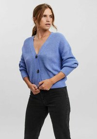 Vero Moda VMLEA V NECK CUFF CARDIGAN  - Kardigan - grapemist