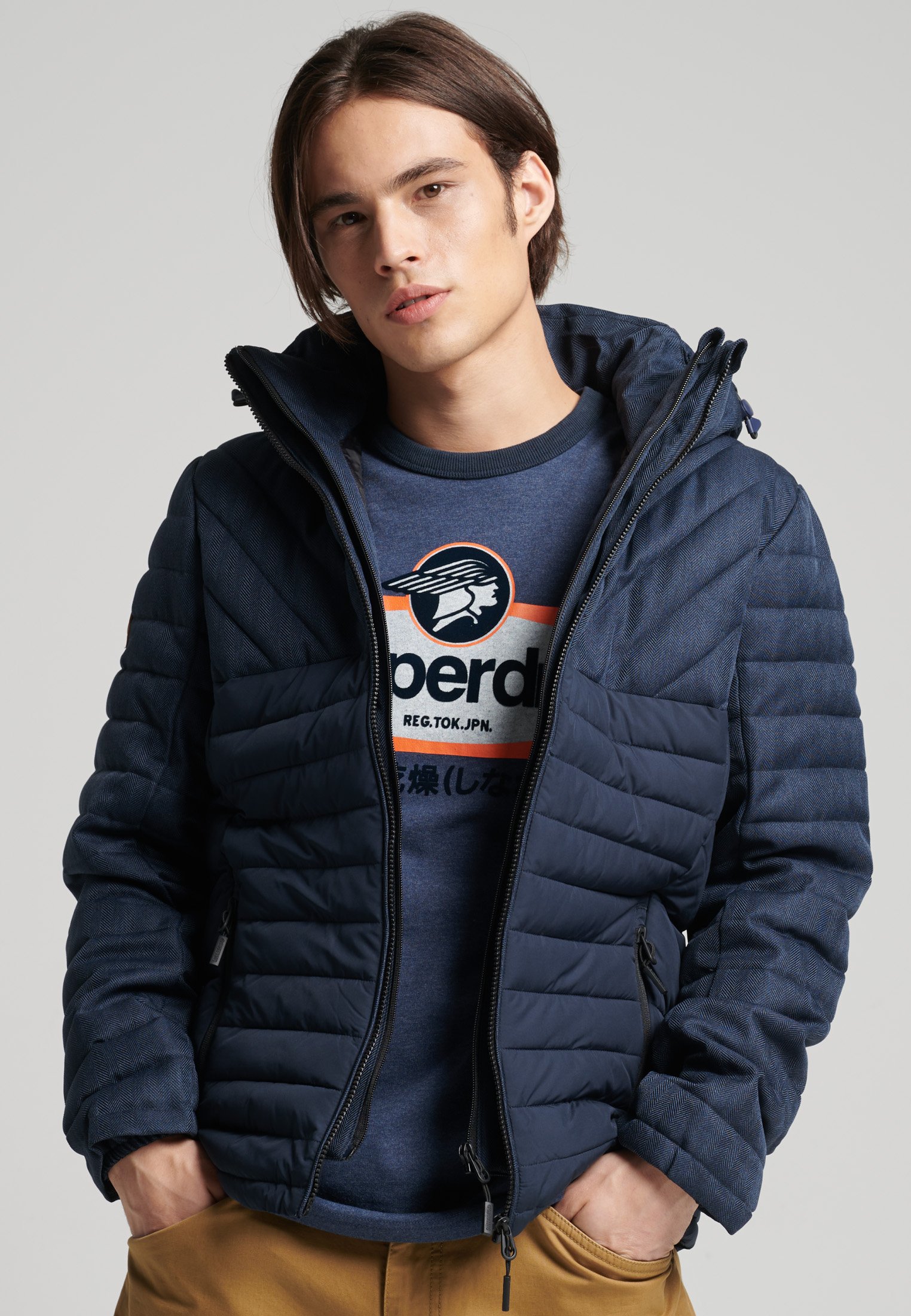 Superdry TWEED MIX FUJI - Winter jacket 