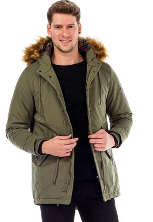 MIT WÄRMEISOLATION - Wintermantel - khaki