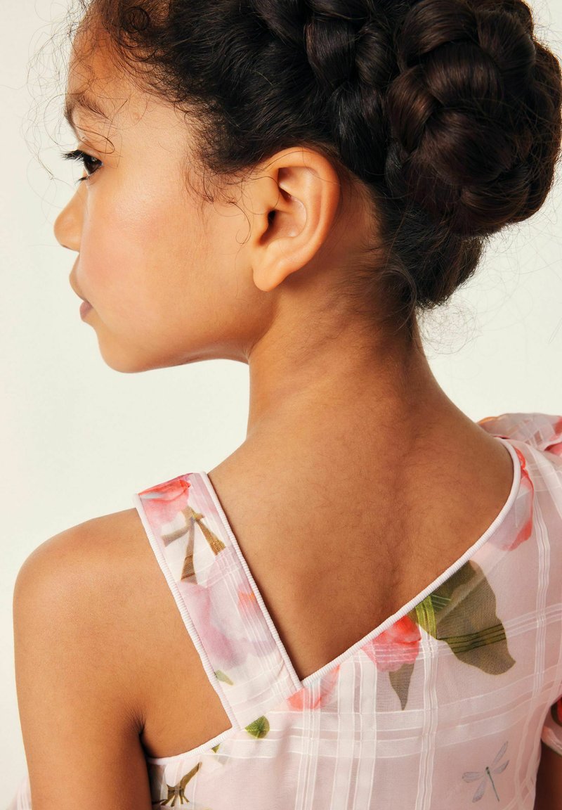 Baker by Ted Baker FLORAL ONE SHOULDER BURNOUT-REGULAR FIT - Cocktail dress  / Party dress - pink - Zalando