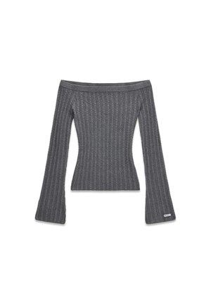 Guess, SCHULTERFREIER PULLOVER - Pullover - grau