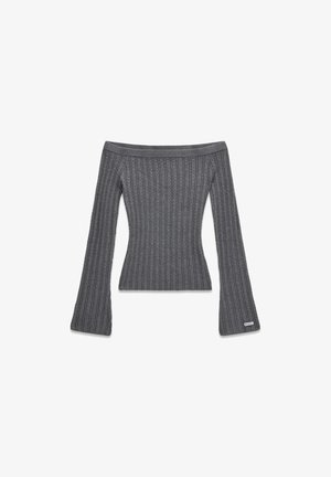Guess, SCHULTERFREIER PULLOVER - Trui - grau