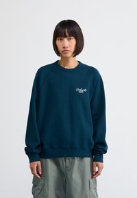 Carhartt WIP SIGNATURE - Sudadera - duck blue/white