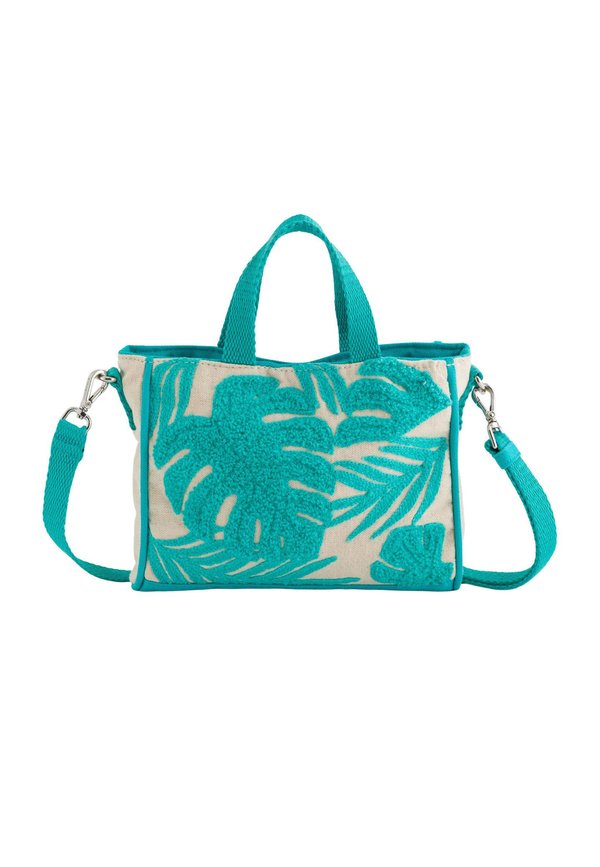 Handtasche - beige aquamarine