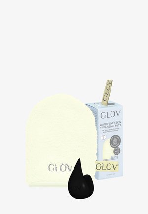 GLOV® WATER-ONLY MAKEUP REMOVER AND SKIN CLEANSING MITT + HOOK - Skincare set - ivory