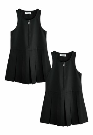 Clarks, REGULAR FIT - GIRLS ZIP FRONT PLEATED SCHOOL PINAFORES 2 PACK . - Freizeitkleid - black