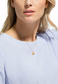 CHRIST Gold MIT GRAVURPLAKETTE - Halsband - gelbgold-coloured