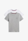 UNISEX 2 PACK - Unterhemd/-shirt - white/light grey heather