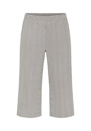 Kaffe Curve Pantaloni - midnight white stripe