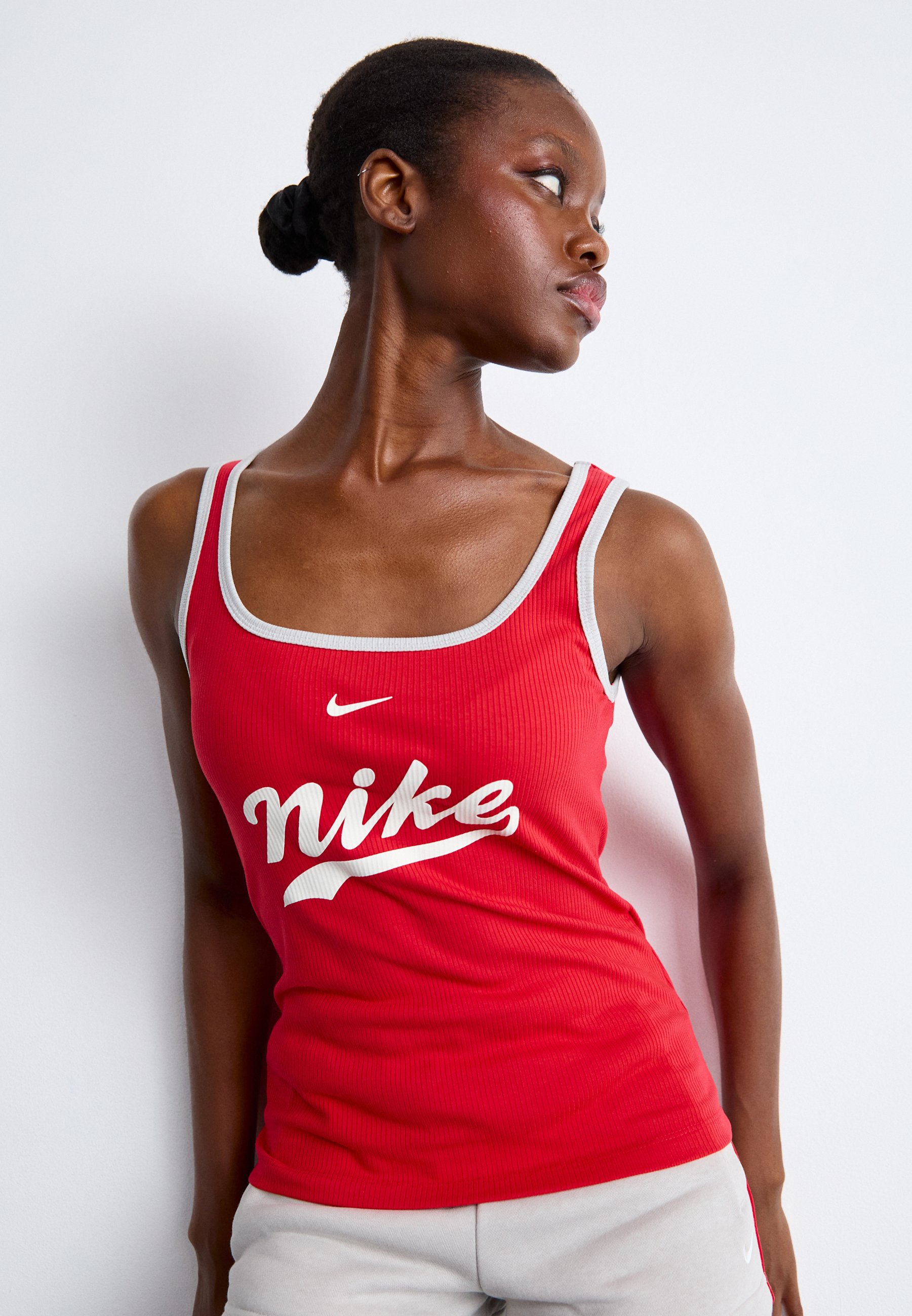 nike red tank top womens