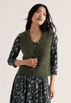 Seasalt Cornwall, SEASALT CORNWALL PENDOUER VEST - Waistcoat - green - alpine