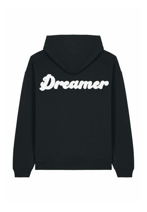 DREAMER BACK EMBROIDERY UNISEX - Hoodie - black