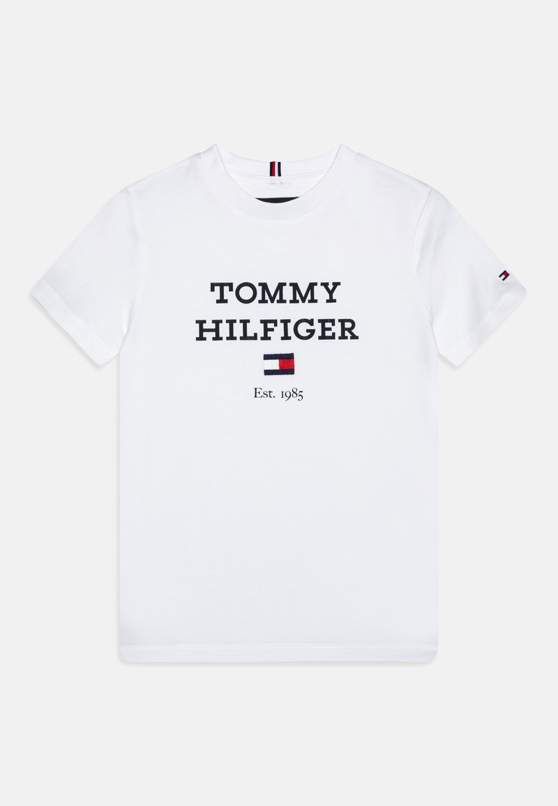 Tommy Hilfiger LOGO TEE Printtipaita White valkoinen Zalando fi tommy-hilfiger-logo-tee-printtipaita-white-valkoinen-zalando-fi