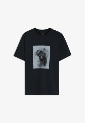 BOSS, T-shirt con stampa - dark blue four