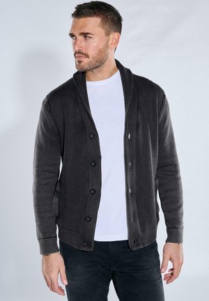 Emilio Adani, STRUKTURIERT - Strickjacke - anthrazit