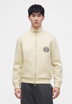 Armani Exchange, JACKET - Φούτερ με φερμουάρ - panna