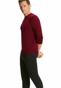 FALKE BASIC NEW MERINO CREW NECK - Strickpullover - wine