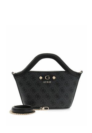Guess, LINDSEY MINI TOTE - Sac à main - coal logo