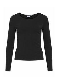 MIT RUNDHALS - Top s dlouhým rukávem - black beauty