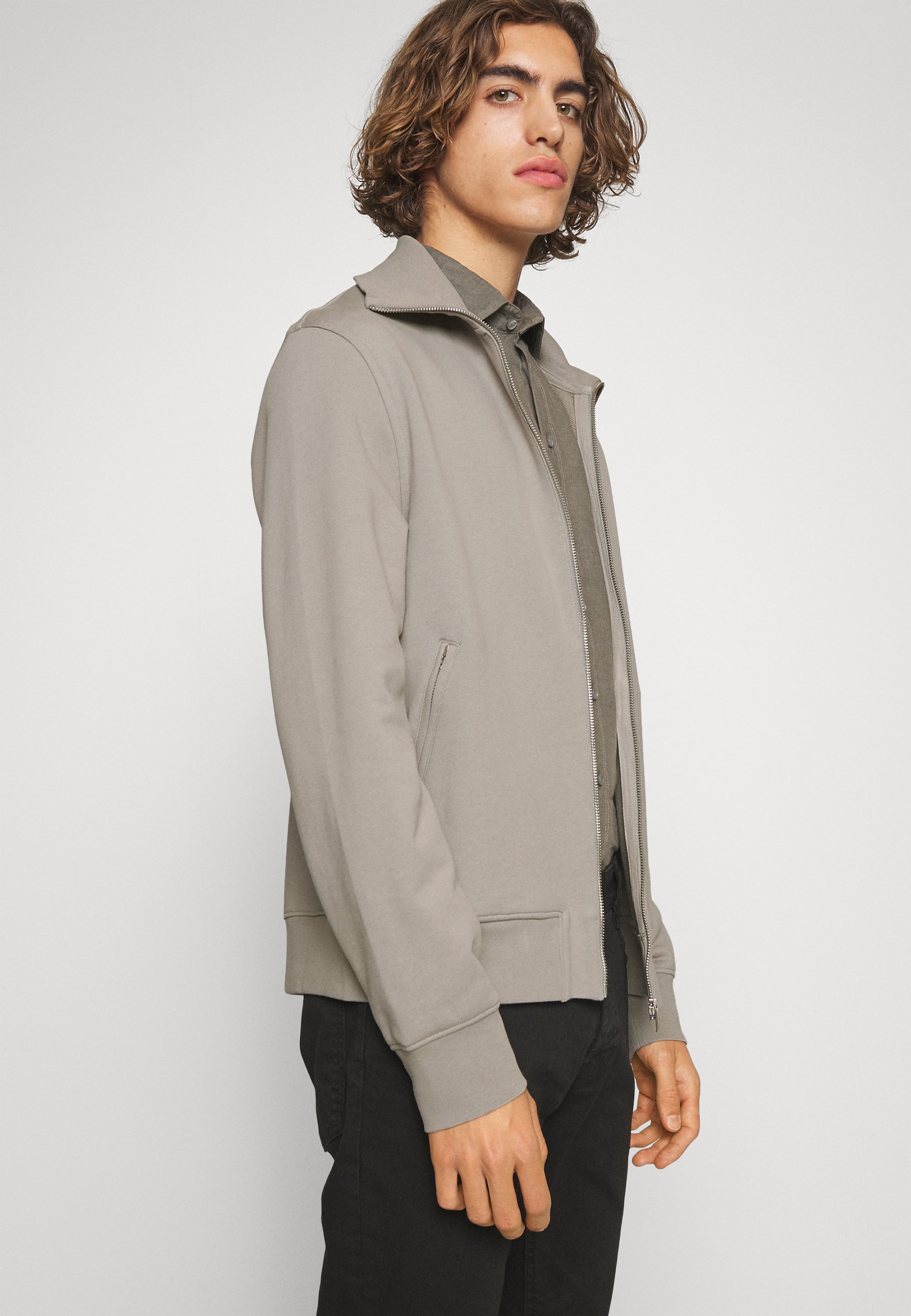 Filippa K JUDE JACKET - Sweater met rits - light taup/taupe - Zalando.nl