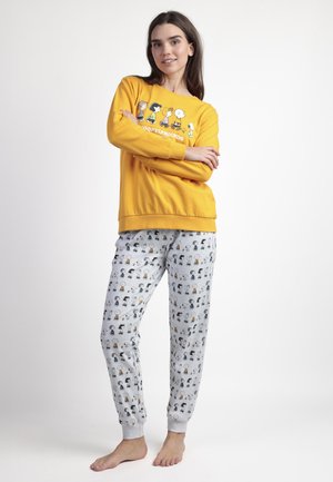 MANGA LARGA SNOOPY FRIENDS SET - Conjunto de pijama - mostaza