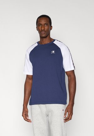 SPORTS INSPIRED WITH TAPE DETAILING - Μπλουζάκι με στάμπα - nava/white