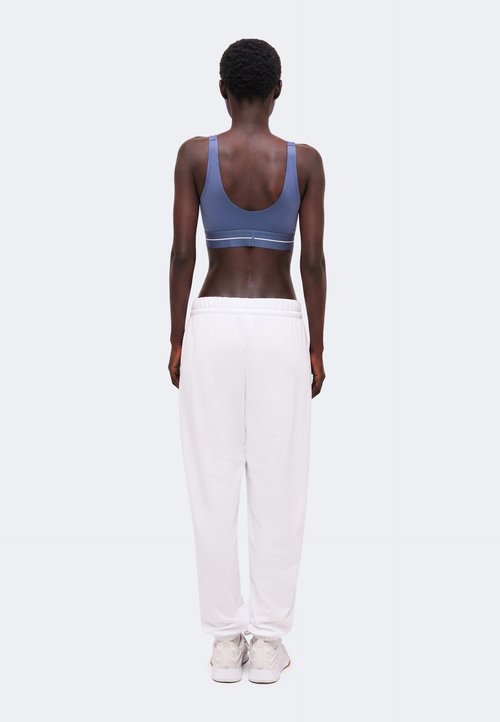 adidas ESSENTIALS SMALL LOGO CUFFED PANTS - Tracksuit bottoms - white — foto 3