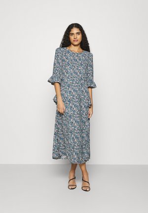 DITSY MIDI FRILL DRESS - Robe d'été - blue
